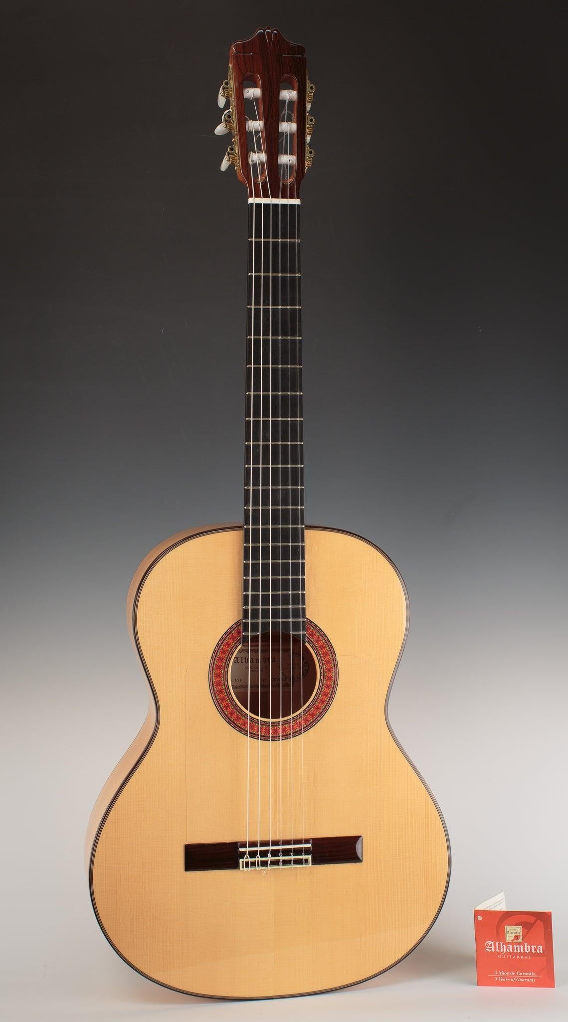 Alhambra 10Fc Blanca Flamenco Guitar