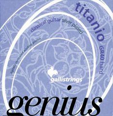 Galli Genius GR40 Titanio - Hard Tension Classical Guitar Strings