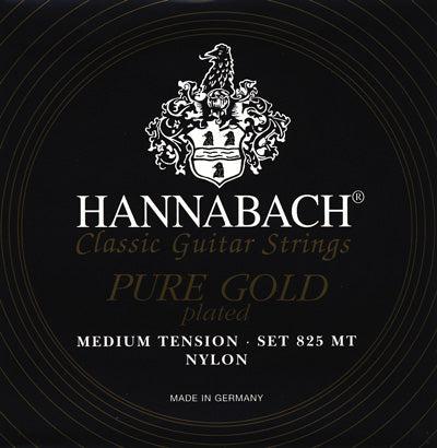 Hannabach 825 MT<br> Pure Gold<br> Medium Tension<br> Classical Guitar Strings