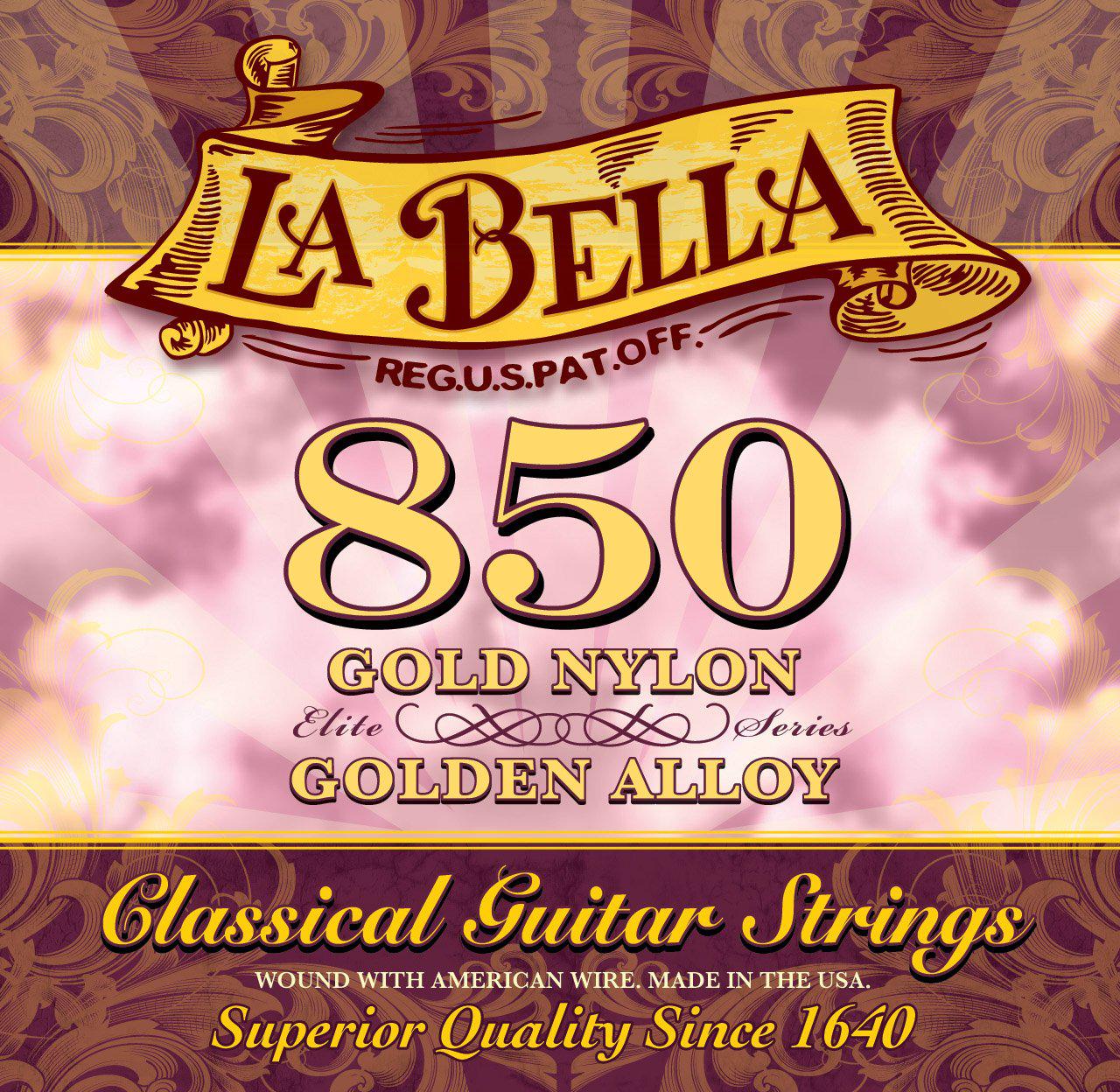 La Bella<br> 850 Elite Series<br> Medium Tension<br> Classical Guitar Strings