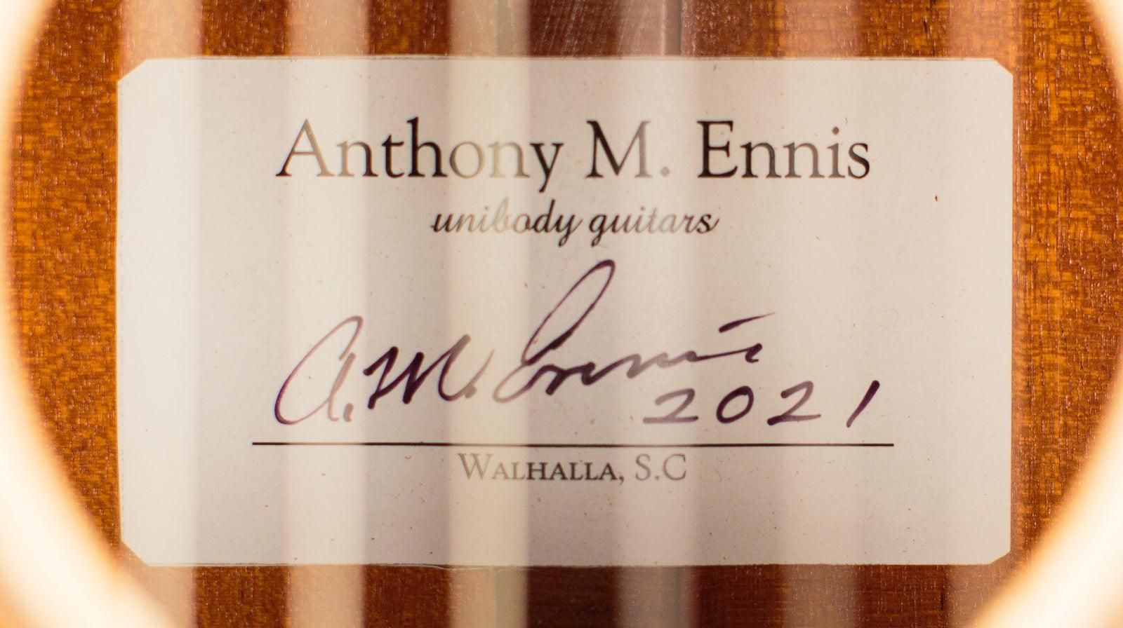 Tony Ennis Classical Guitar, The X-16: Cuban Mahogany and European Spruce