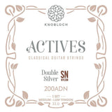 Knobloch 200ADN - Actives - Double Silver SN Nylon - Medium-Low Tension - Classical Guitar Strings
