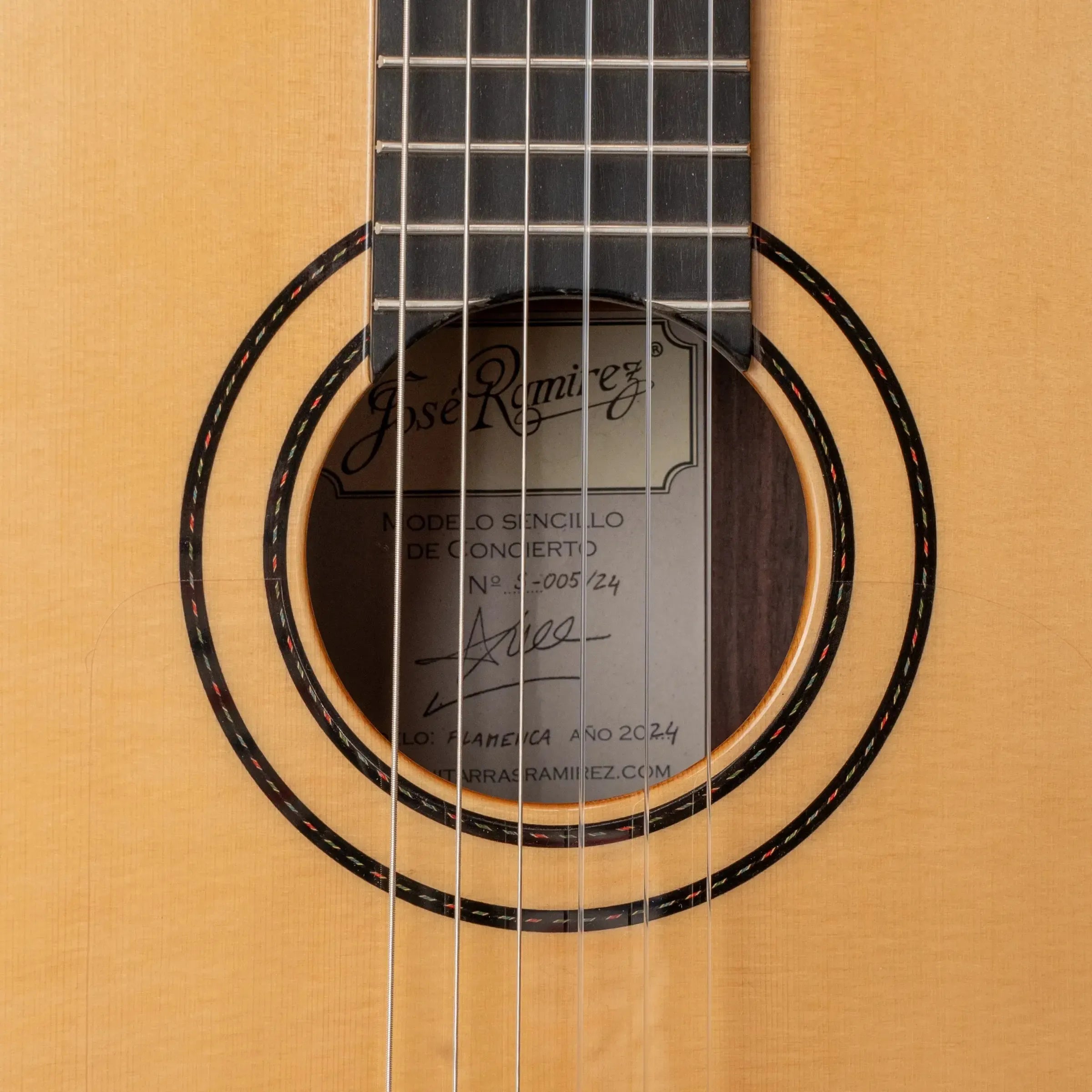 Ramirez Sencillo Negra Flamenco Guitar 2024 Model