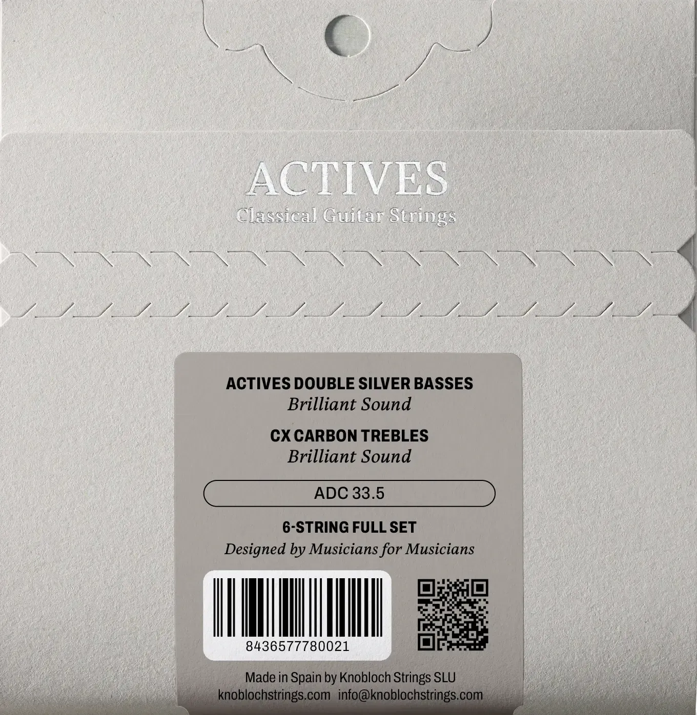 Knobloch ADC 33.5 Double Silver CX Carbon - Medium Tension