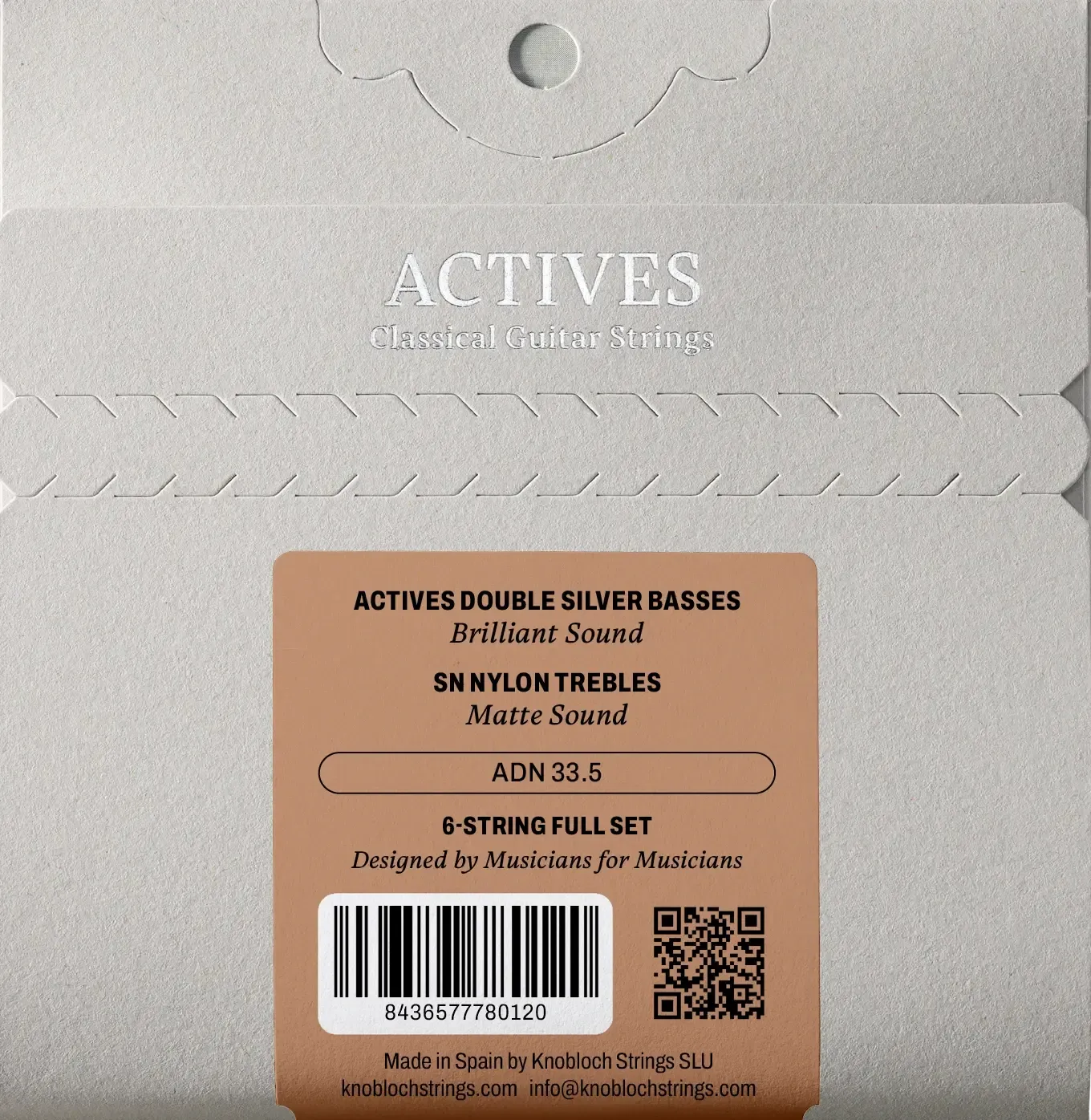 Knobloch ADN 33.5 Double Silver SN Nylon - Medium Tension