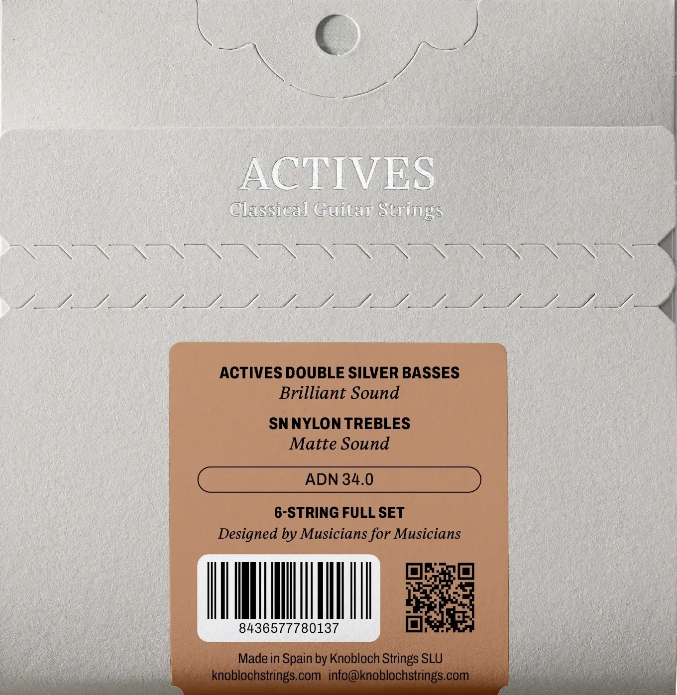 Knobloch ADN 34.0 Double Silver SN Nylon - Medium-High Tension