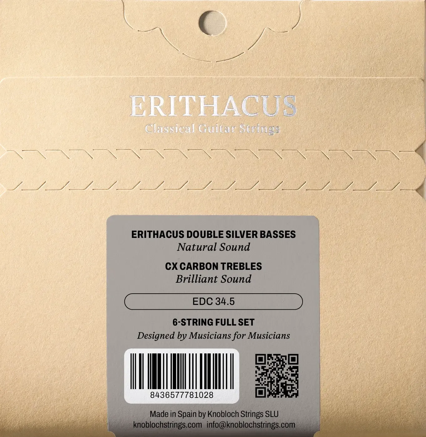 Knobloch EDC 34.5 ERITHACUS Double Silver CX Carbon - High Tension