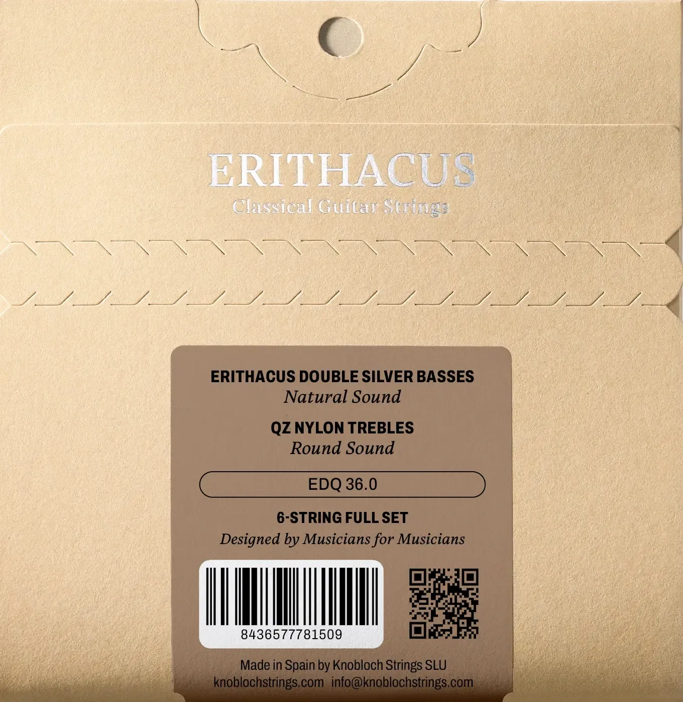 Knobloch EDQ 36.0 ERITHACUS Double Silver QZ Nylon - Super-High Tension