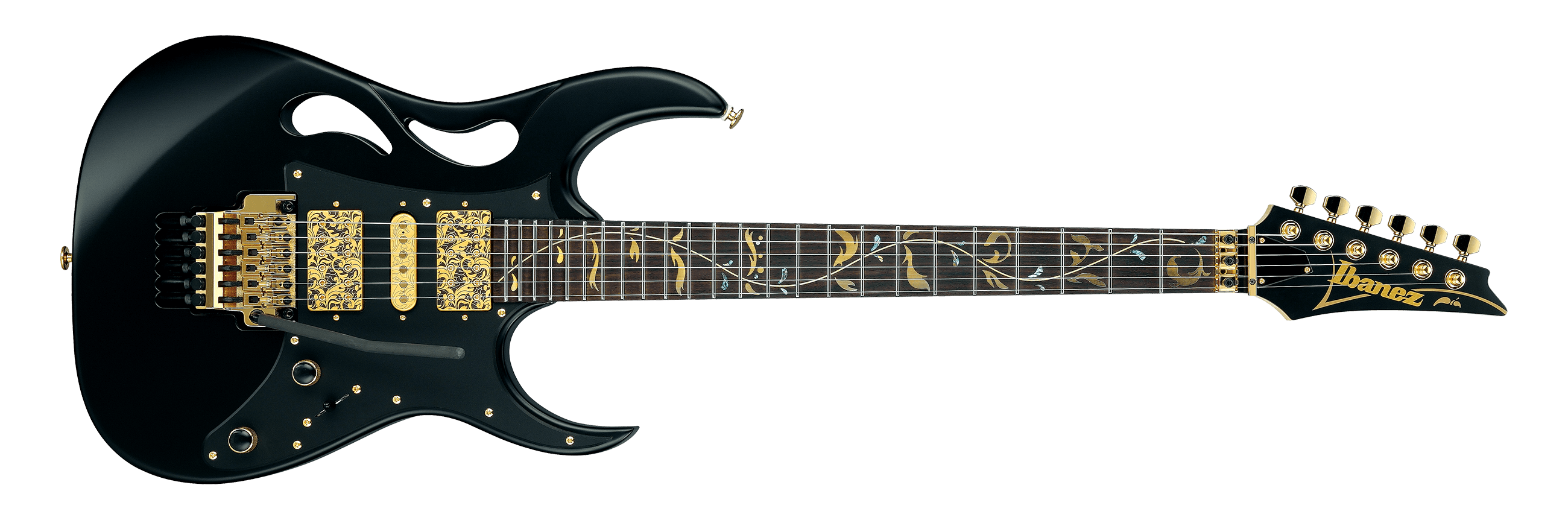 Ibanez Steve Vai Signature PIA3761 Electric Guitar - Onyx Black