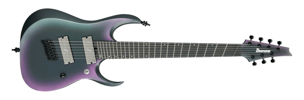 Ibanez Axion Label RGD71ALMS Multi-Scale 7-String Electric Guitar - Black Aurora Burst Matte