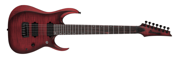 Ibanez Standard RGD721FA 7-String Electric Guitar - Stained Wine Red Burst Flat