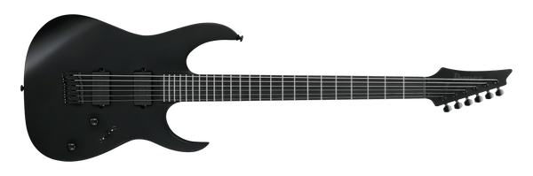 Ibanez Iron Label RGRTBB21 Baritone Electric Guitar - Black Flat