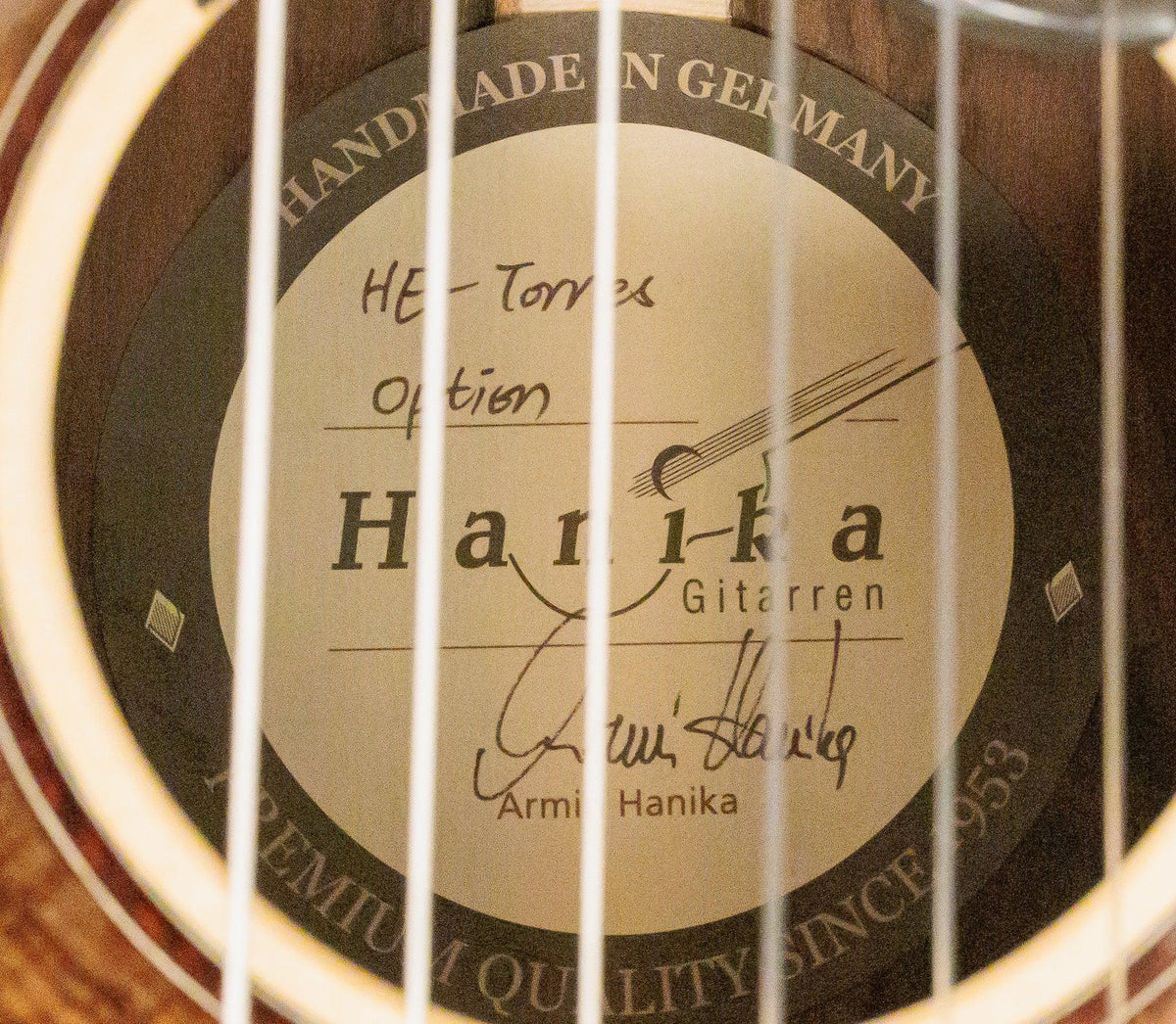 Hanika HE Torres Spruce Top - 640mm Scale Classical Guitar