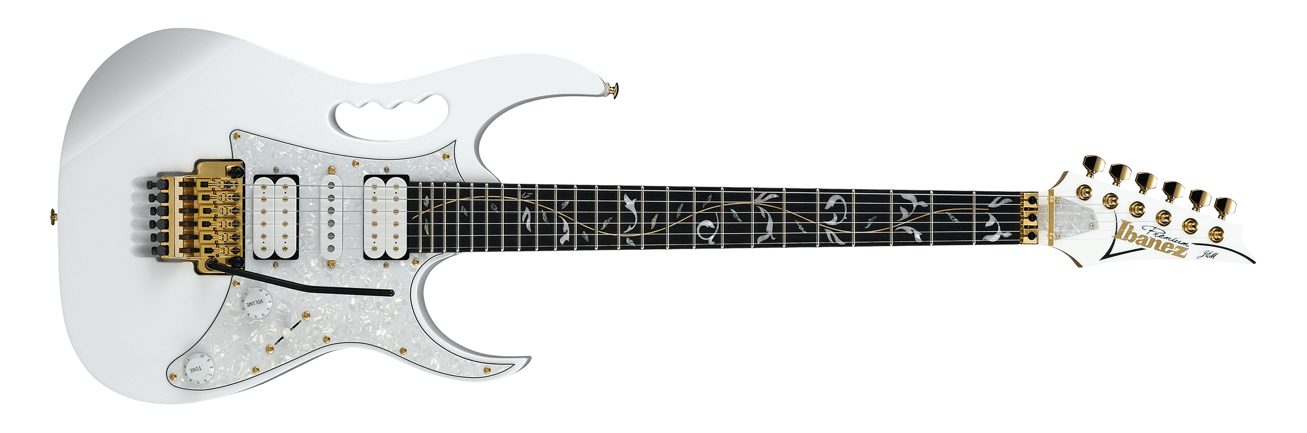 Ibanez JEM7VP Steve Vai Signature Premium Electric Guitar - White