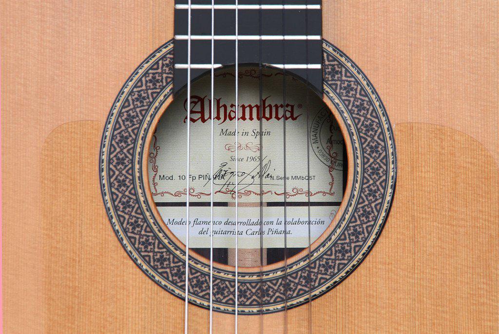 Alhambra 10Fp Pinana - Negra Flamenco Guitar