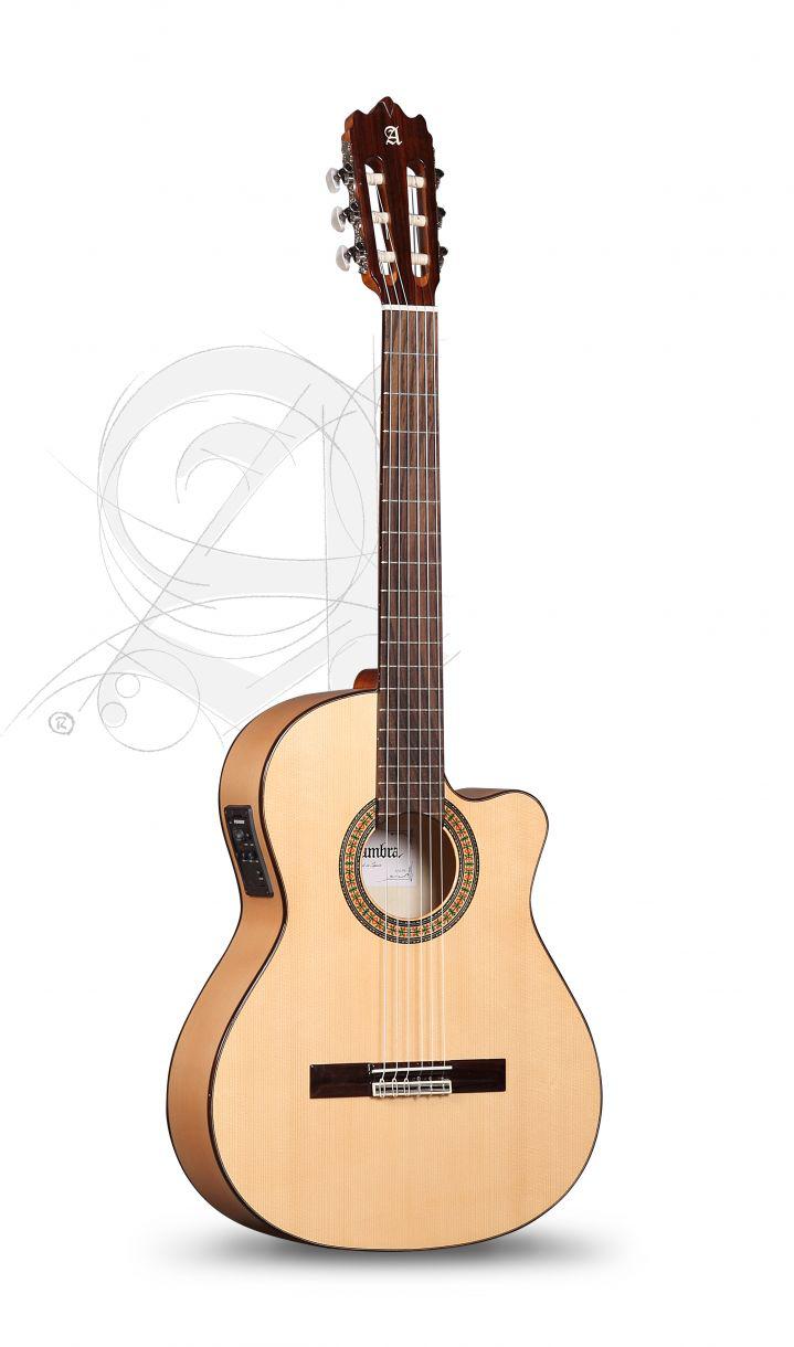 Alhambra 3F CW E1 Cutaway Flamenco Guitar