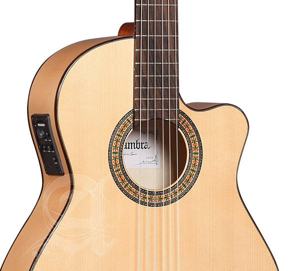 Alhambra 3F CW E1 Cutaway Flamenco Guitar