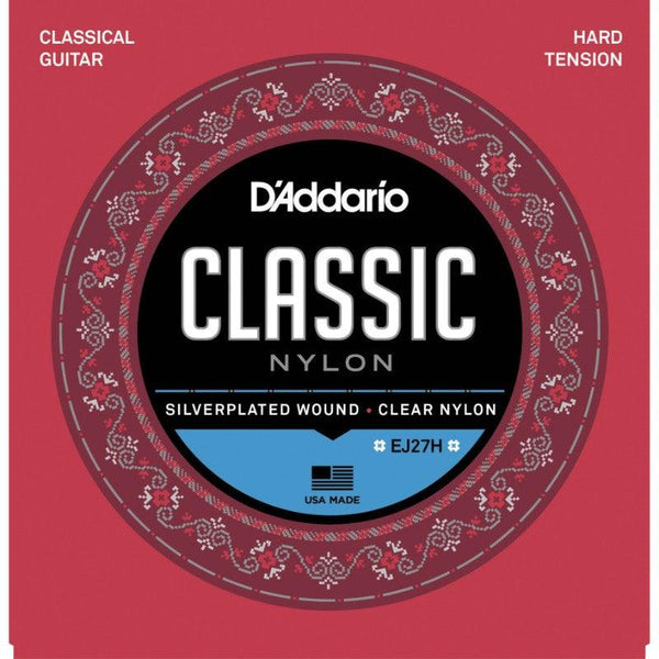 D'Addario<br> EJ27H Classic Clear Nylon<br> Hard Tension<br> Classical Guitar Strings