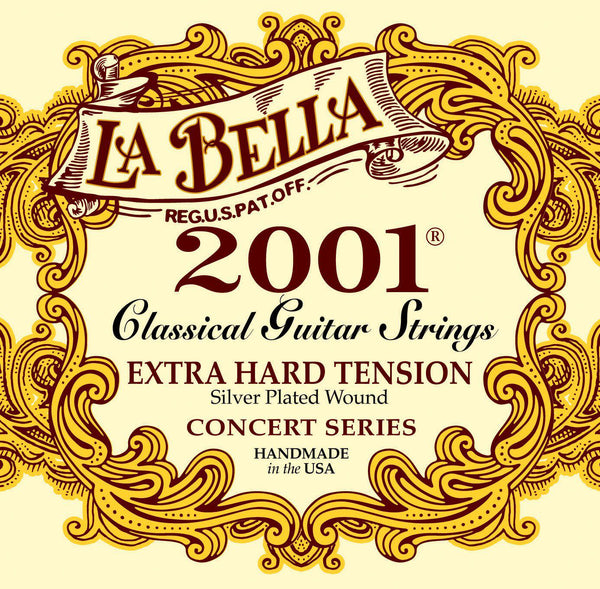 La Bella<br> 2001 Classical<br> Extra Hard Tension<br> Classical Guitar Strings