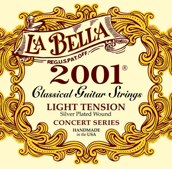 La Bella<br> 2001 Classical<br> Light Tension<br> Classical Guitar Strings